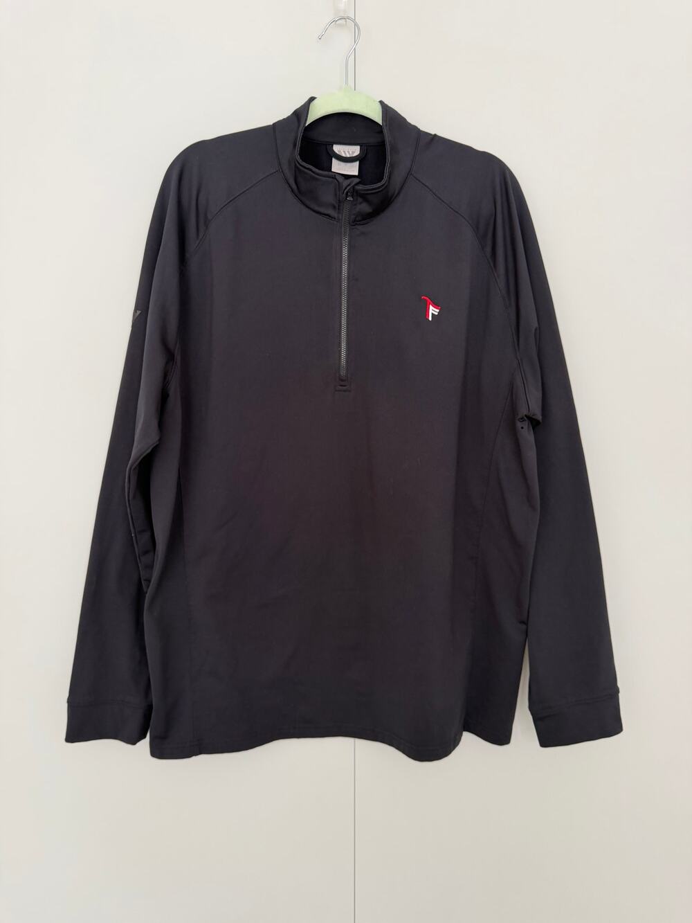 LEVELWEAR Men's Trinity Forest Calibre Quarter Zip Mid-Layer Pullover Black